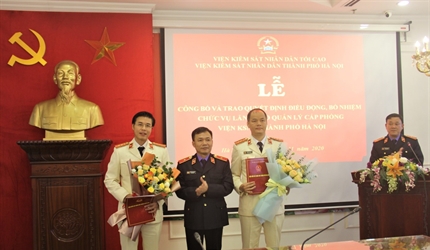 Lễ công bố và trao Quyết định điều động, bổ nhiệm chức vụ lãnh đạo quản...